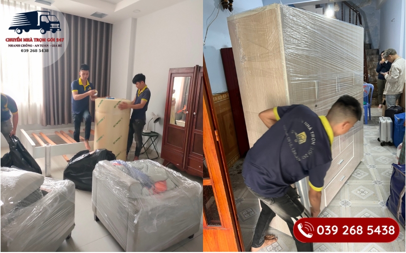 Quy trình đóng gói hàng hóa của nhân viên tại Moving Home Sài Thành